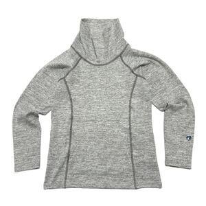 Kuhl Girls Funnel Neck Lea Pullover Size M - 10 Gray with Pockets Midlayer